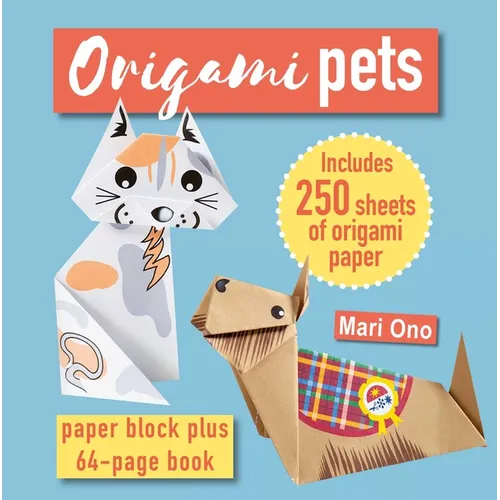 Origami Pets: Paper Block Plus 64-Page Book - Paperback