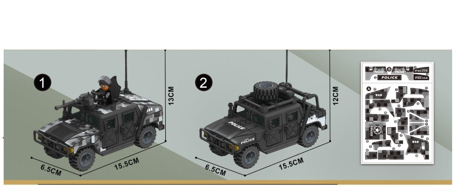 Swat Humvee - Mil-Blox