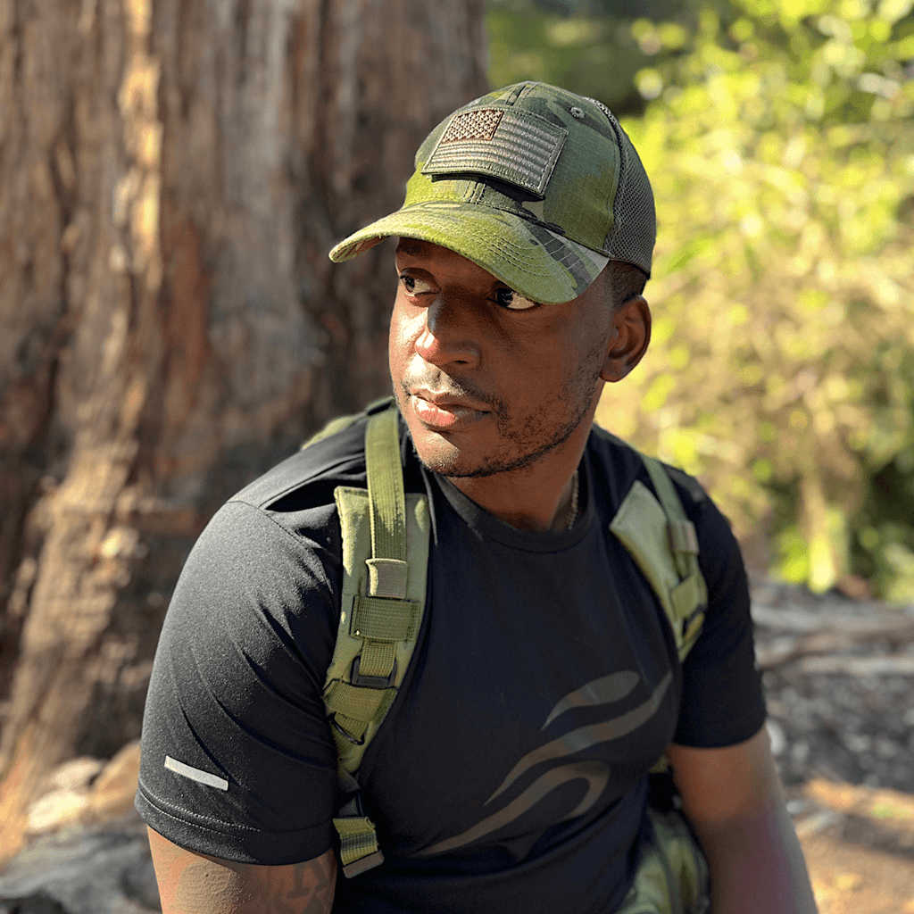 Tactical-Style Patch Hat with Adjustable Strap