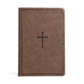 CSB Giant Print Reference Bible, Brown Leathertouch, Indexed - Imitation Leather