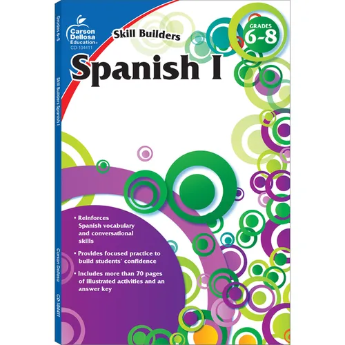 Spanish I, Grades 6 - 8 (Skill Builders), Grades 6 - 8 - Paperback