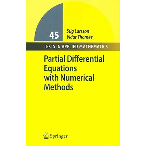 Partial Differential Equations with Numerical Methods - Paperback