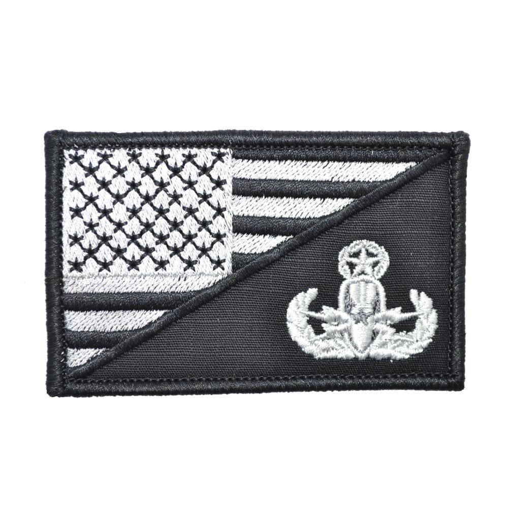 EOD MASTER Explosive Ordnance Disposal USA Flag - 2.25x3.5 Patch