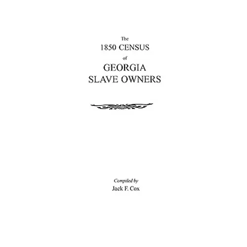 1850 Census of Georgia Slave Owners