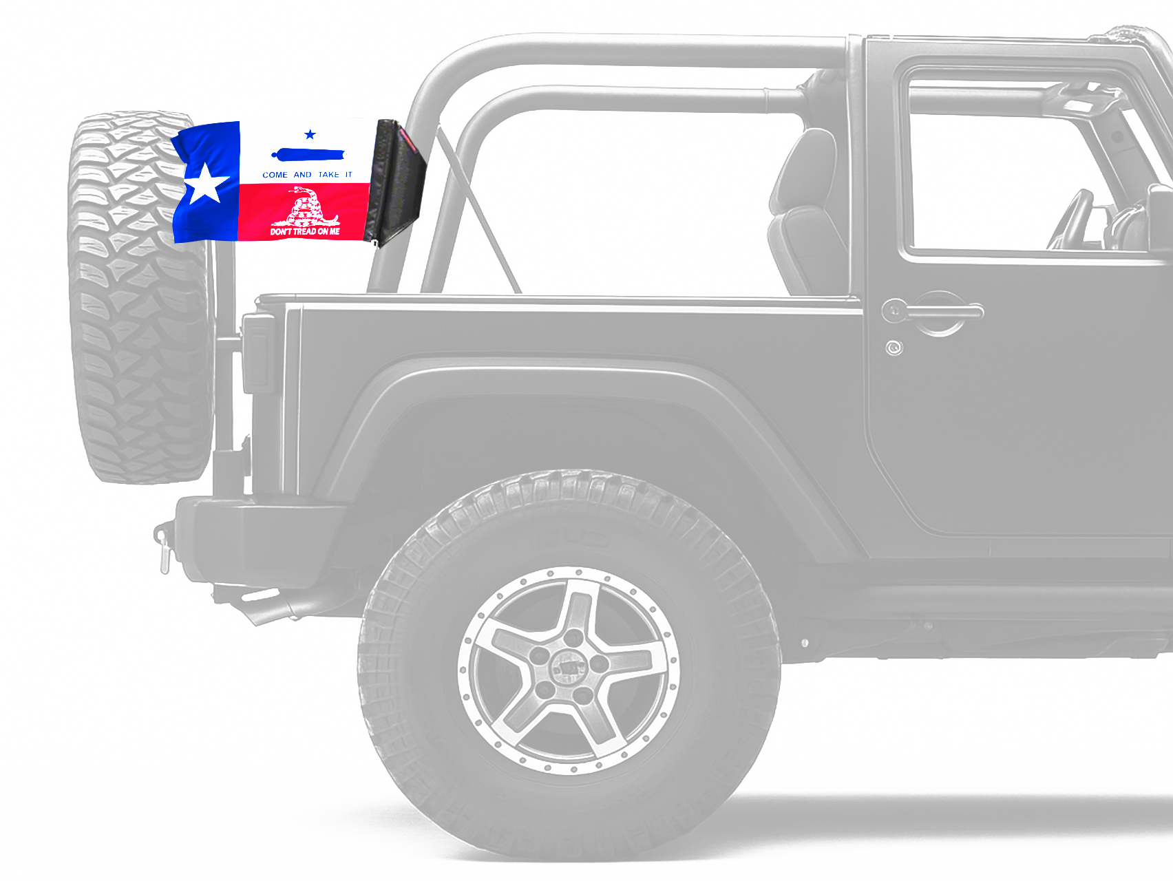 State Flag Texas Don't Tread 12"x18" Forever Wave Flag for Jeep Wrangler YJ 1986-1995
