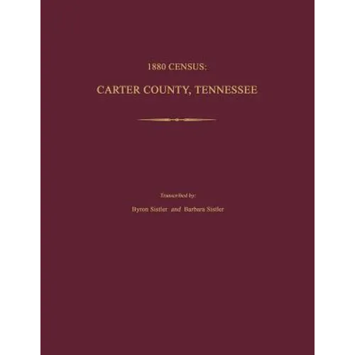 1880 Census: Carter County, Tennessee
