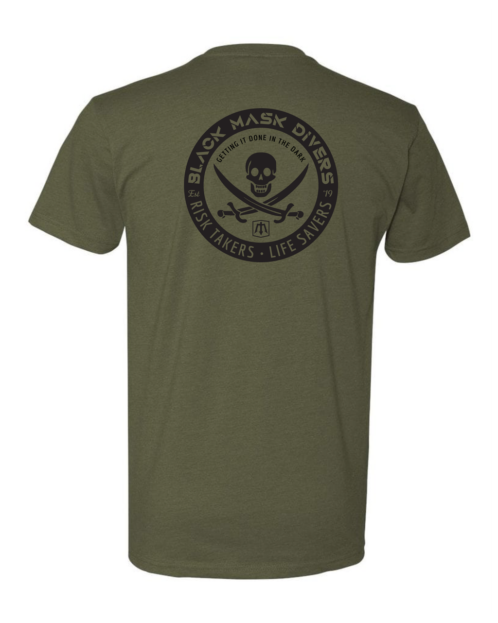 Jolly Roger T-shirt Mil Green