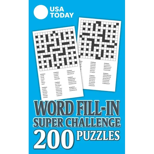 USA Today Word Fill-In Super Challenge: 200 Puzzles - Paperback