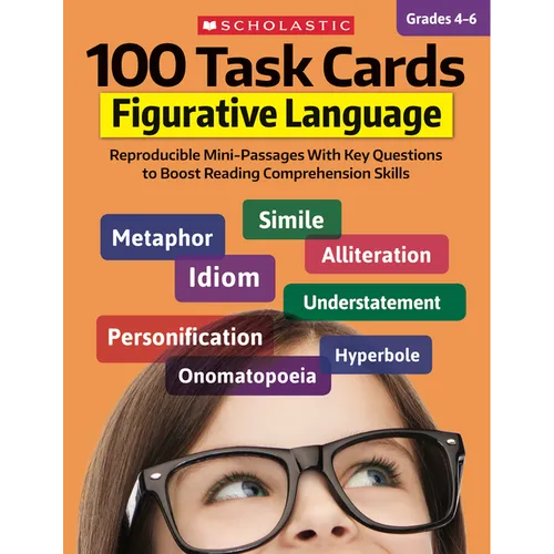 100 Task Cards: Figurative Language - Paperback