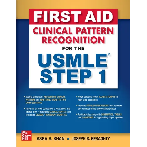 First Aid Clinical Pattern Recognition for the USMLE Step 1 - Paperback