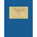 Carter County, Tennessee, Marriages 1850-1876
