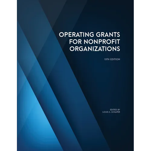 Operating Grants for Nonprofit Organizations - Paperback