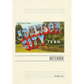 Vintage Lined Notebook Greetings from Johnson City, Tennessee