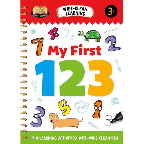 Help with Homework My First 123: Fun Learning Activities with Wipe-Clean Pen - Spiral