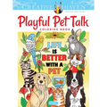 Creative Haven Playful Pet Talk Coloring Book - Paperback