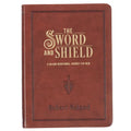 The Sword and Shield a 40 Day Devotional for Men, Vegan Leather - Leather