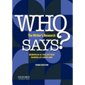 Who Says?: The Writer's Research - Paperback