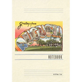 Vintage Lined Notebook Greetings from Augusta - Paperback