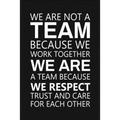 We Are Not A Team Because We Work Together: Staff Recognition Gifts - Paperback