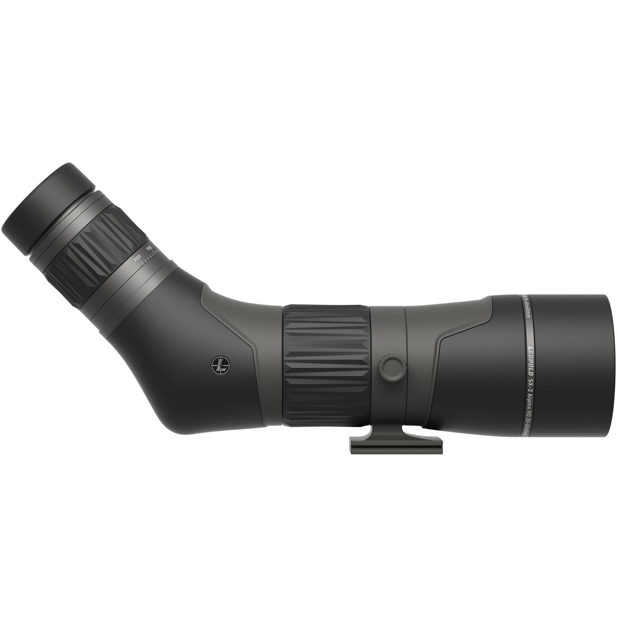 Leupold SX-2 Alpine HD Gen2 |  Angled Spotting Scope |  20-60X Magnification |  60mm Objective |  Shadow Gray