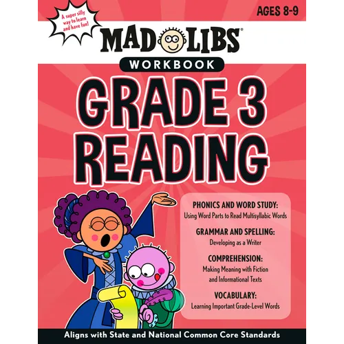 Mad Libs Workbook: Grade 3 Reading: Aligns with State and National Common Core Standards - Paperback