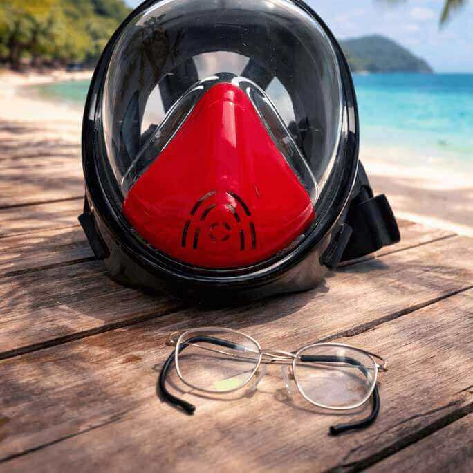 Maskoptix Prescription Diving Glasses EAB-15-Matte Pewter