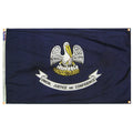 Louisiana Flag with Grommets Along the Edges for Wall Hanging