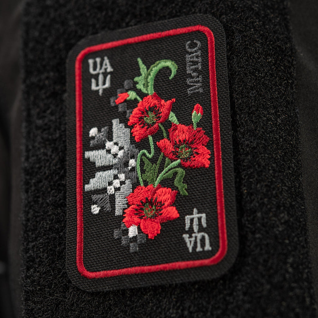 M-Tac Patch Ornament Poppy Embroidery