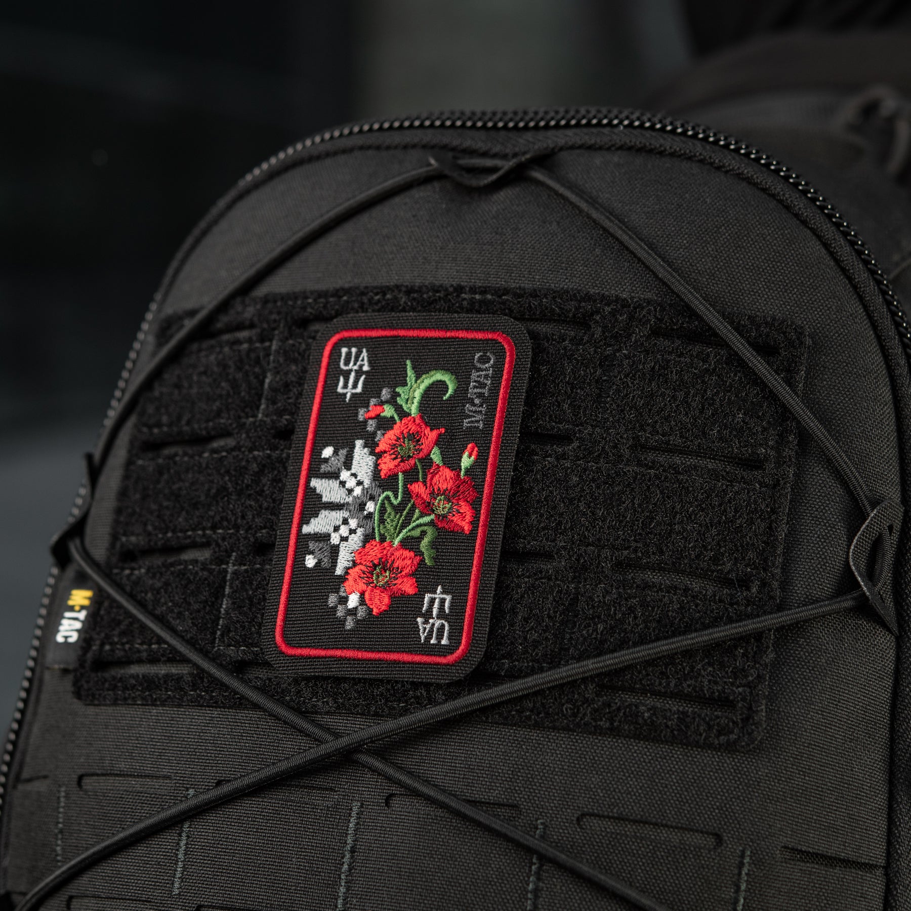 M-Tac Patch Ornament Poppy Embroidery