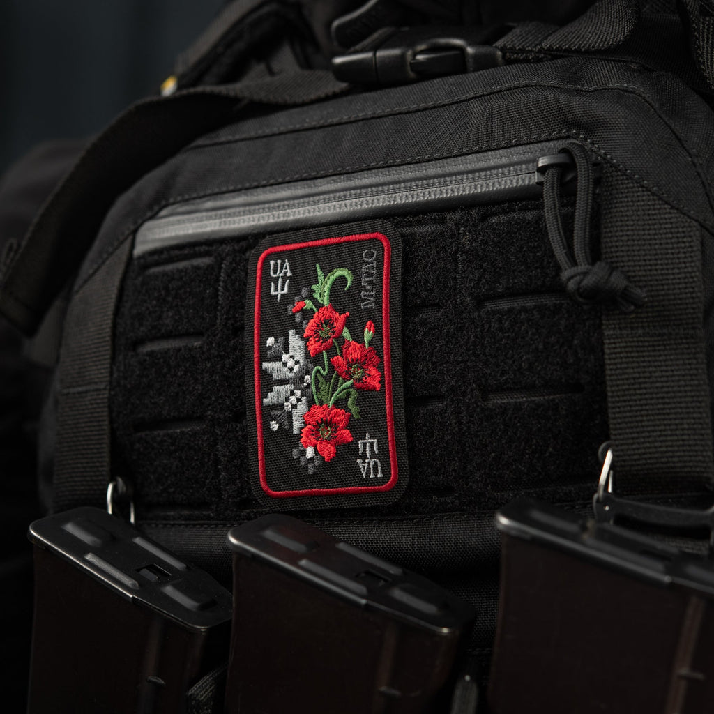 M-Tac Patch Ornament Poppy Embroidery
