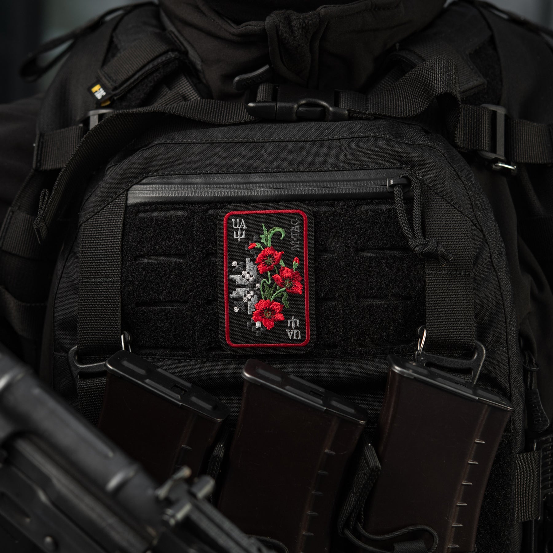 M-Tac Patch Ornament Poppy Embroidery