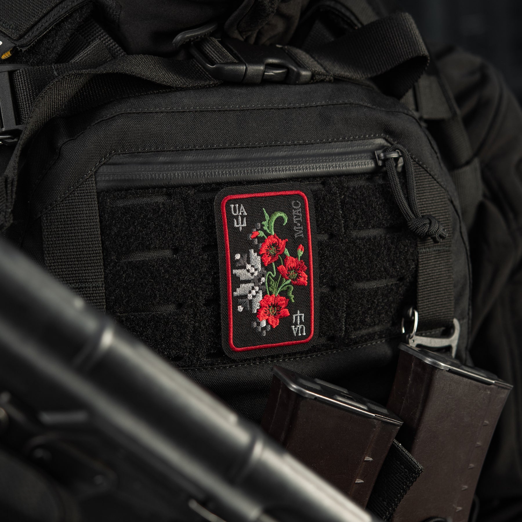 M-Tac Patch Ornament Poppy Embroidery
