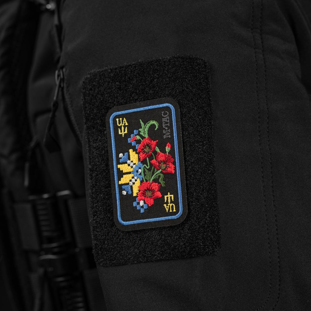 M-Tac Patch Ornament Poppy Embroidery