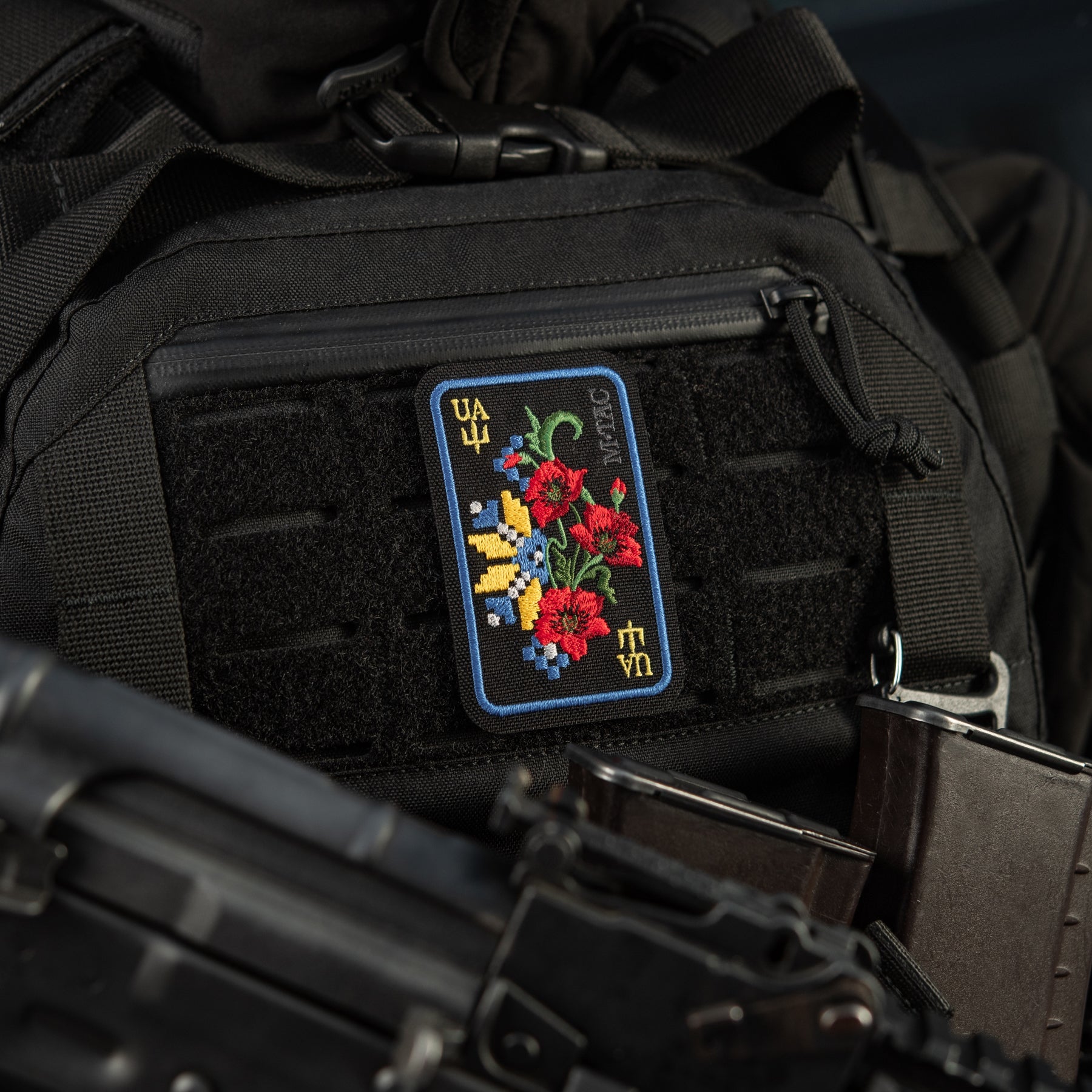 M-Tac Patch Ornament Poppy Embroidery