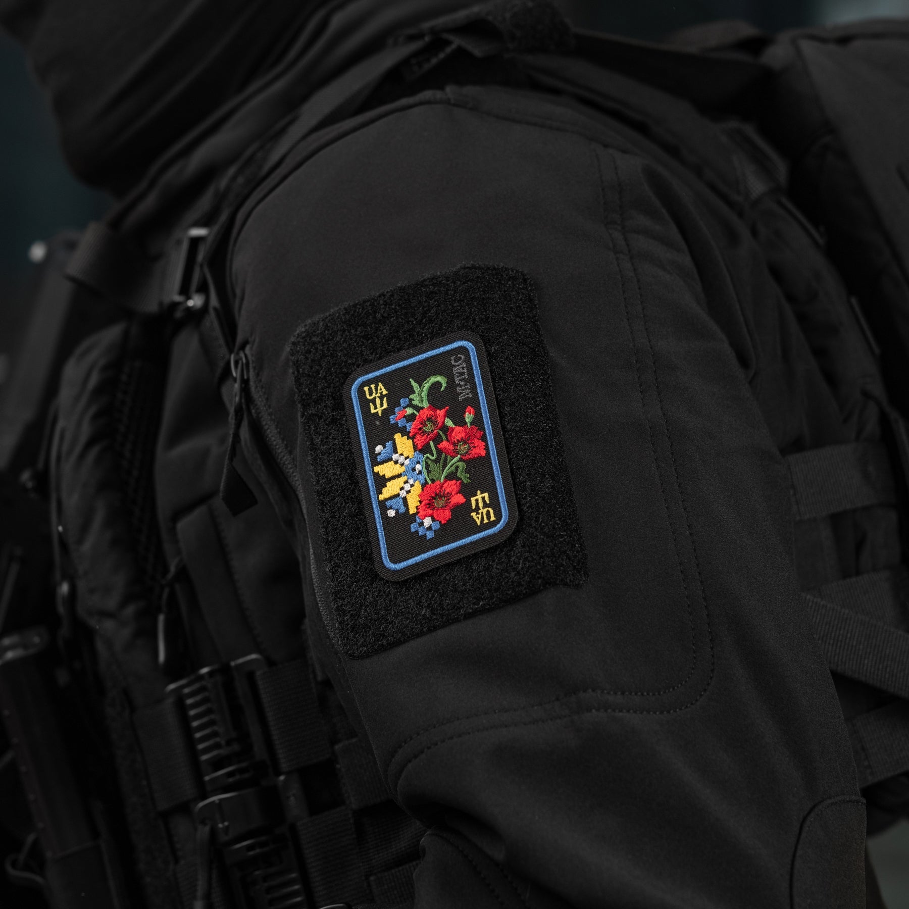 M-Tac Patch Ornament Poppy Embroidery