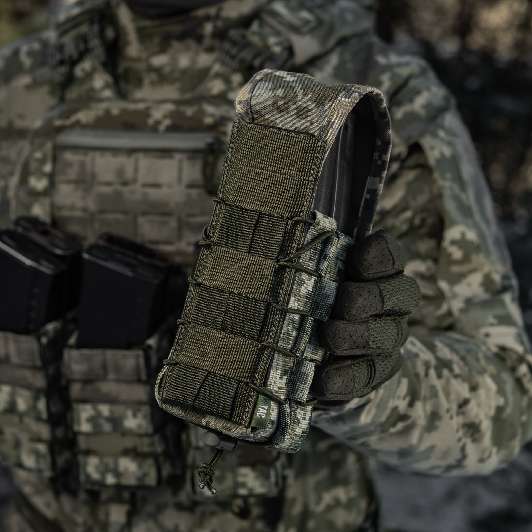 M-Tac Double AR/AK Mag Pouch with Flap