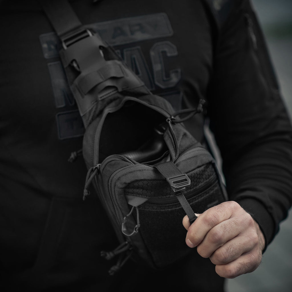 M-Tac Sling Pistol Bag Hex with Loop Panel