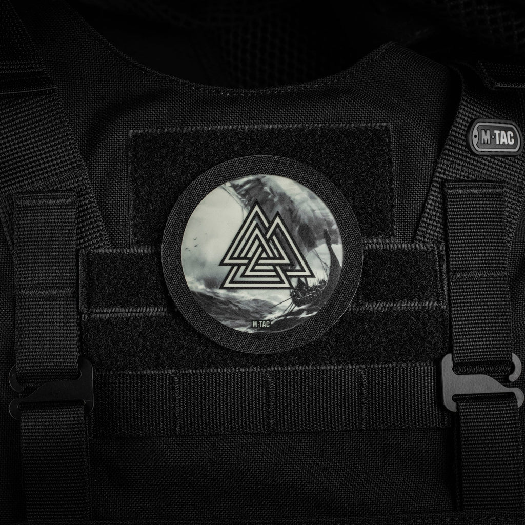 M-Tac Patch Walknut/Drakkar Round (3 inches)
