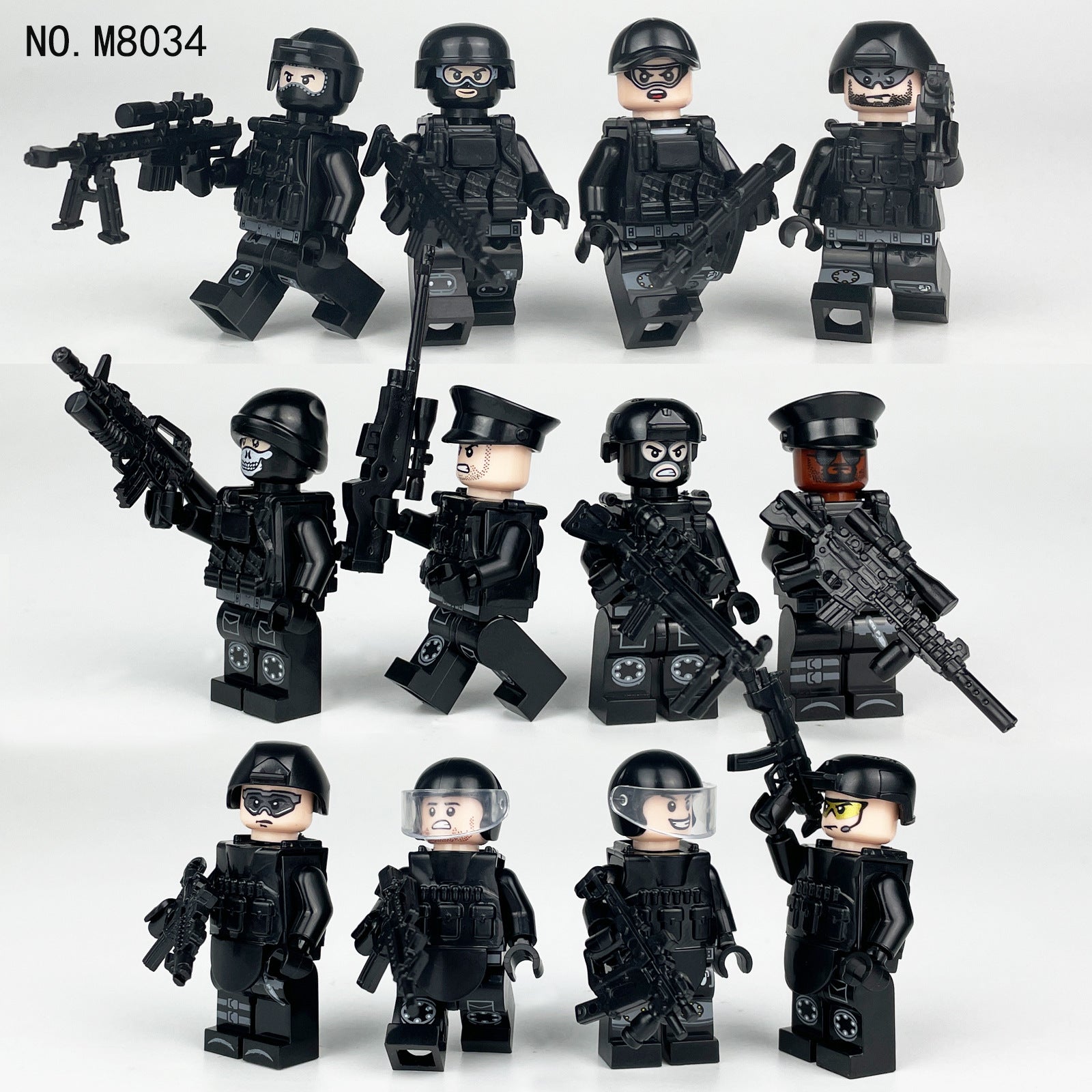 Valor Guard SWAT - Elite Special Tactics - 12 Man Team - Mil-Blox