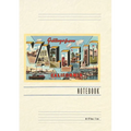 Vintage Lined Notebook Greetings from Vallejo, California - Paperback