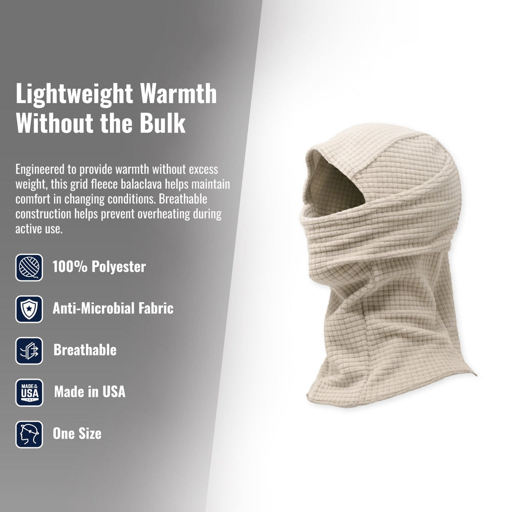 Grid Fleece Balaclava Hood