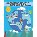 Geography activity book for kids with coloring: Geography For Kid Coloring Mazes Quizzes Maps Countries Learning - Paperback