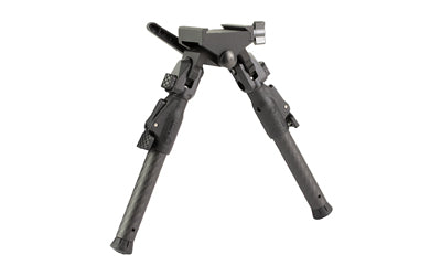 MDT GRND-POD Bipod |  Height Adjustable |  Four Locking Positions (0 |  50 |  80 |  and 180 Degrees) |  Picatinny Attachment Interface |  Aluminum Core |  Carbon Fiber Legs |  Matte Finish |  Black