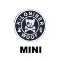 MINI DOG & CROSSBONES Black and White Morale Patch