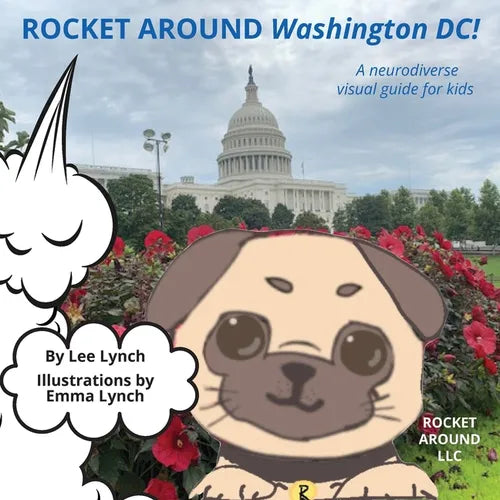 Rocket Around Washington DC - A neurodiverse visual guide for kids - Paperback