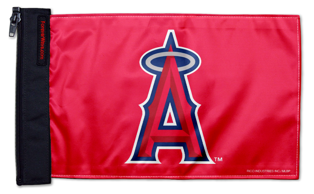 Los Angeles Angels 11"x17" Forever Wave Flag for Golf Carts