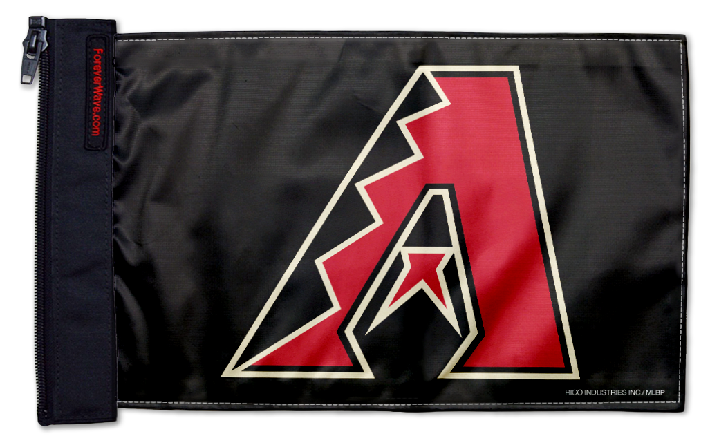 Arizona Diamondbacks 11"x17" Forever Wave Flag for Jeep Wrangler JLU 4-Door 2018-Present