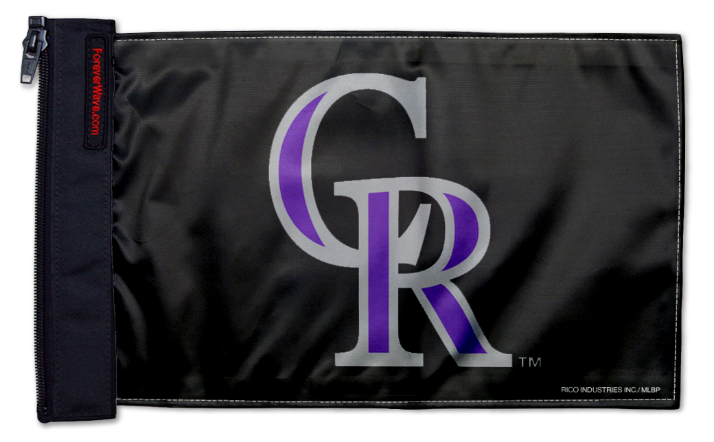 Colorado Rockies 11"x17" Forever Wave Flag for Golf Carts