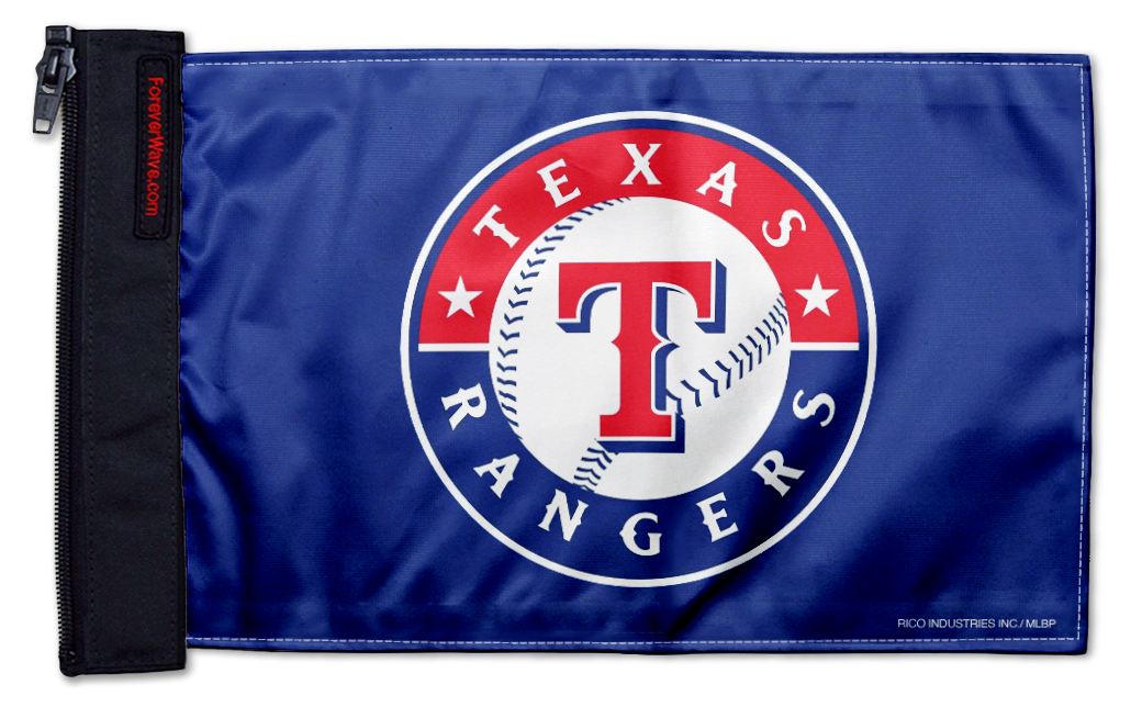 Texas Rangers 11"x17" Forever Wave Flag for Golf Carts