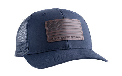 Magpul Industries Standard Leather Patch Trucker Hat |  Navy |  One Size Fits Most